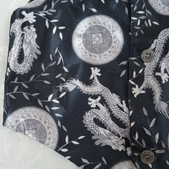 Boys Size 4 Dragon Vest Black Asian Japan China Wedding Formal - Picture 8 of 13